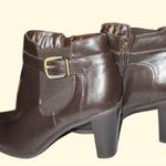 Nickels brand brown vegan leather ankle boots Size 10 Photo 5