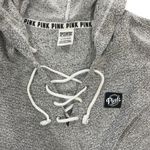 Victoria's Secret PINK Pullover Womens Size Small Gray Casual Sweatshirt Hooded Photo 2