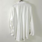 Free People  Summer Daydream Buttondown Top in Ivory Size Large Gauze Oversized Photo 13