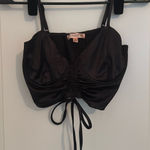 Peach Puff  Crop Top Black Photo 0