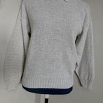 Vintage Kate Collins Iridescent Collar Sweater White Size M Photo 2