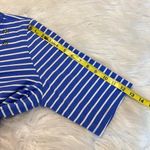 Coral Bay  Nautical Theme Shirt Top Blue White Stripes Women’s Size XL Photo 6
