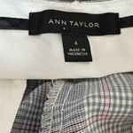 Ann Taylor  Gray Plaid Slim Fit Cropped Dress Pants Size 6 Photo 3