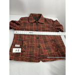 Womans RQT Woman Blazer Jacket 18 W Rust Multicolor Lined Button Down Pockets Size 18W Photo 4