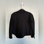 BCBGMAXAZRIA BCBG Black 100% Merino Wool Turtleneck Asymmetrical Hem Sweater Sz M Photo 6