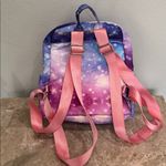 Galaxy Print mini Backpack purple pink with adjustable straps Photo 1