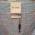 St. John 💕💕 Tweed Boucle Knit Suit Jacket Blazer ~ Lilac/Cornflower 12 NWOT Photo 7