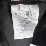 Sandro Palacio Dress Gold Silver Two Tone Metallic Off Shoulder Photo 5