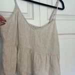 Abercrombie & Fitch Linen Abercrombie Cropped Tank Photo 0