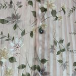 Jordan Blue Label Floral Button Down floral sheer striped metallic L Photo 6