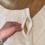 St. John  Knitwear Pleated Santana Knit Pants Cream EUC Sz 8 Stretchy Classic Photo 4