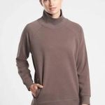 Athleta Tops  Cozy Karma Funnel Neck Side Zip Sweatshirt Photo 0