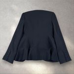 Cinq à Sept Cinq a Sept Lanier Ruffle Blazer Size 0 Black Formal Luxury Jacket Career Office Photo 6