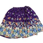 Requirements  Vintage-Inspired Purple Floral Skirt  Boho Hawaiian Aesthetic Women Photo 4