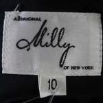 EUC Milly Black Wool High Low Trumpet Skirt 10 Photo 6