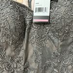 La Femme  Off the Shoulder Lace Mermaid Gown in Pink/Silver, Size 8​​​​​​​​​​ Photo 4