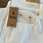 Ralph Lauren  Polo The Callen high rise white jeans NWT size 27 Buttonfly Photo 9