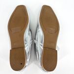 Bamboo  Mary Jane Flats Metallic Silver Size 8 Photo 6