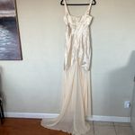 House Of CB 'Vittoria' Champagne Chiffon Floor Length Gown NWOT size M $399 Photo 7