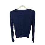 White House | Black Market Officer Blue Navy Cashmere Blend Crew Sweater Small Photo 5