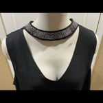 Torrid  Size 1 Choker Neck Black Sexy Top Blouse Photo 3