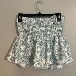 SheIn  White and Green Floral Top Photo 1