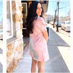 BB Dakota x Steve Madden Cosmic Girl Terry Mini Sweatshirt Dress. Size small Pink Photo 3