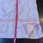 Lands' End Tunic Top Womens Large Tall LT Lace Trim Blouse Soft Pink Crochet Photo 11