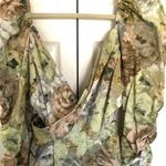 ASOS Design Floral Long Sleeve Ruched Midi Dress Size US 8 Photo 5