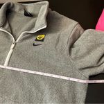 Nike ✨ Women’s Gray Iowa Hawkeyes Quarter Zip Fleece Pullover Small Photo 10