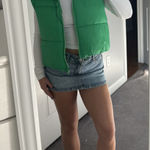Green cropped vest Photo 0