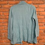 Chico's  Wool Blend Open Front Long Sleeve Cardigan Sweater Light Blue‎ Size L/12 Photo 3