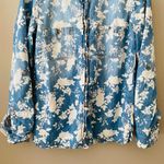 Urban Outfitters BDG by Floral Denim Button Down Shirt Blue Sz Small Photo 2