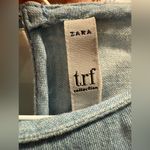 ZARA TRF Light Blue Denim Chambray embroidered Size Small Photo 2