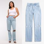 Abercrombie & Fitch  The 90’s Straight Ultra High Rise Jeans Size 30 / 10R NWT Photo 1