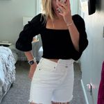 Free People  black puff sleeve top Photo 0