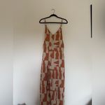 Dress Forum Boutique print orange and Cream Jumpsuit Photo 2