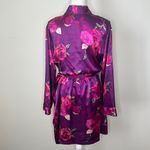 Morgan Taylor Vintage Satin Floral Robe Photo 2