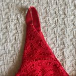 Adelyn Rae Womens Size XS V-Neck Lace Orange Dress Photo 5