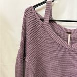 Free People Purple Moonshine Cold Shoulder Sweater Size Small Photo 4