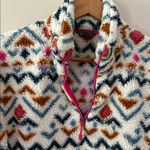 Eddie Bauer  Quarter Zip Women’s Fleece Sherpa Aztec Pullover Multicolor Size S Photo 6