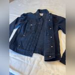 Old Navy  Black Women Denim Jacket Size Small‎ Photo 8
