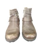 Earth Origins  Paris Ankle Boots‎ Booties Western Women's 7 Brown Leather 2014F Photo 2