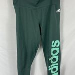 Adidas  Climalite Workout Legging Green Logo Size Medium Photo 1