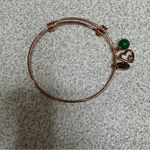 Rose gold bracelet with charms Green Photo 3