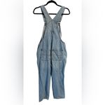 Old Navy  Womens Denim Bib Overalls Light Wash Straight Leg Size 6 Petite. Y2K Photo 1