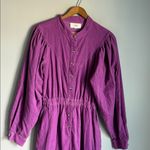 Xirena Audrey Dress Corduroy Long Sleeve Violet Purple Small Photo 5