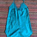 VTG GREEN TEAL SATIN LINGERIE SLIP DRESS Photo 3