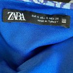 ZARA Blue Geometric Long Sleeve Romper Photo 4