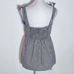 Arizona Jeans Arizona Black and White Gingham Top with Floral Embroidery NWT Size 2XL Photo 1